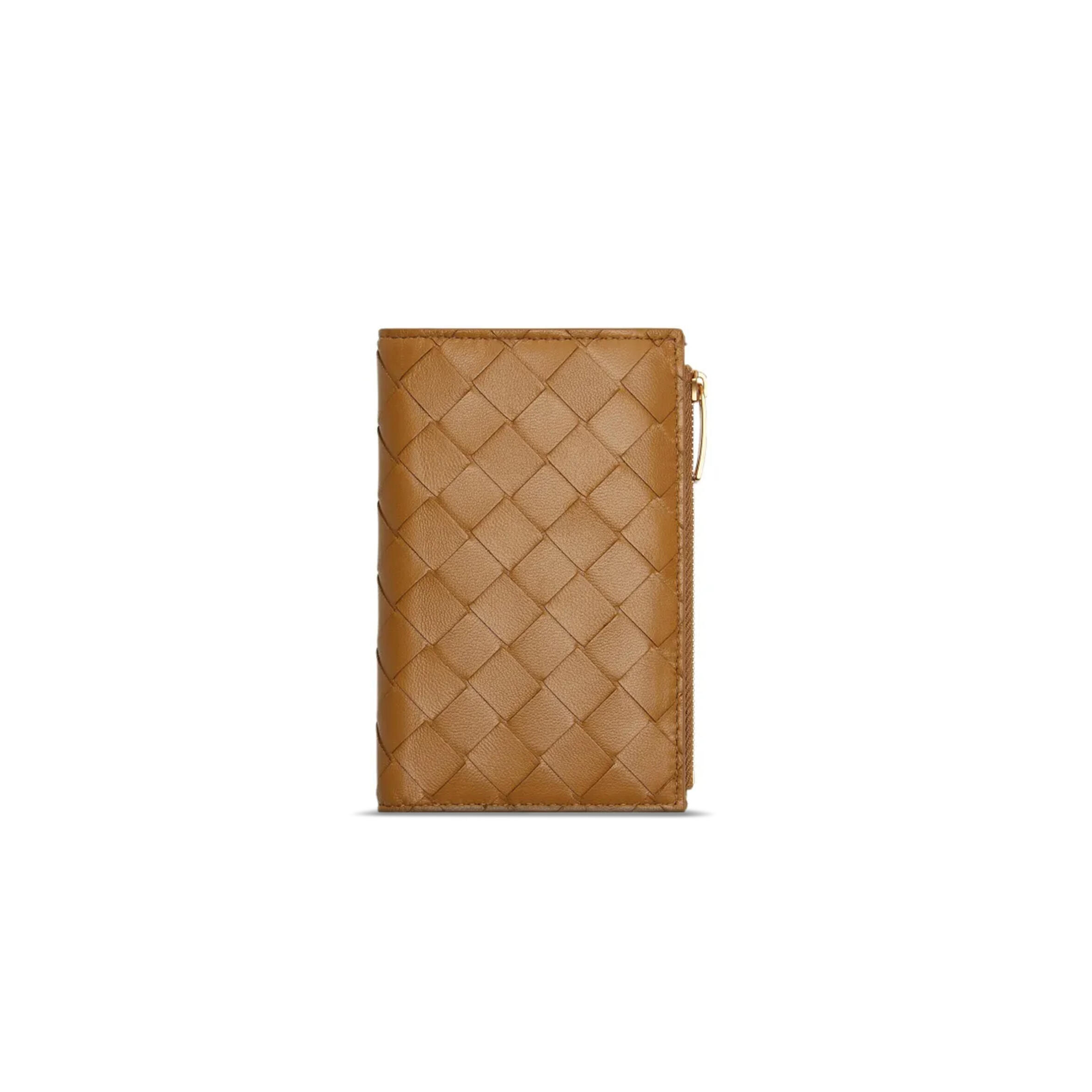 BOTTEGA VENETA MEDIUM INTRECCIATO BI-FOLD ZIP WALLET 667468VCPP29830 (14.5*9.3*2cm)